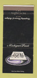 Matchbook Cover - Hotels? Birmingham Detroit Muskegon MI 30 Strike