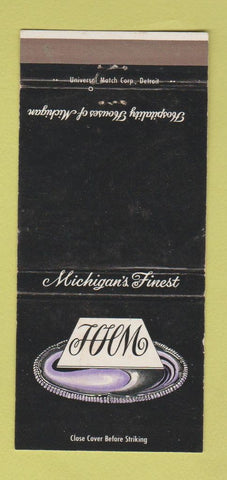 Matchbook Cover - Hotels? Birmingham Detroit Muskegon MI 30 Strike