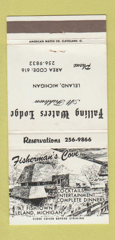 Matchbook Cover - Falling Waters Lodge Leland MI Fisherman's Cove 30 Strike