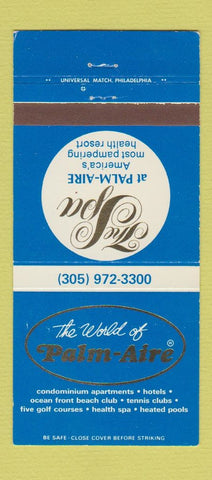 Matchbook Cover - Palm Aire Resort Pompano Beach FL 30 Strike