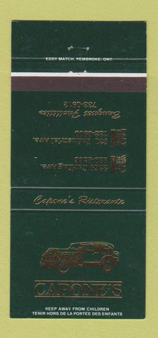 Matchbook Cover - Capone's Restaurant WEAR 30 Strike
