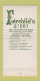 Matchbook Cover - Fairchild's Golf Center Palm Springs CA 30 Strike