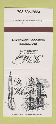 Matchbook Cover - The Wharf Alexandria VA Restaurant 30 Strike