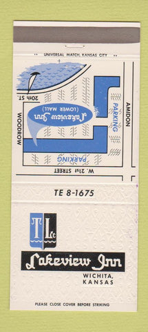 Matchbook Cover - Lakeview Inn Wichita KS 30 Strike