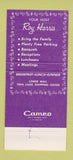 Matchbook Cover - Lakeview Inn Wichita KS 30 Strike