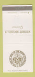 Matchbook Cover - Winthrop Rockefeller Governor Arkansas AR 30 Strike