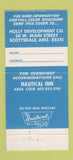 Matchbook Cover Lake Havasu City AZ Tourism Commerce Holly Development 30 Strike