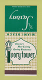 Matchbook Cover - Saxony Miami Beach FL 30 Strike