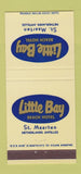 Matchbook Cover Little Bay Beach Hotel St Maarten Netherlands Antilles 30 Strike
