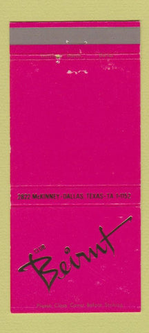 Matchbook Cover - Club Beirnt Dallas TX 30 Strike