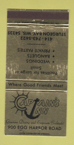 Matchbook Cover - Captain's Inn Sturgeon Bay WI WEAR 30 Strike