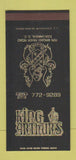 Matchbook Cover - King Arthur's Columbia SC 30 Strike