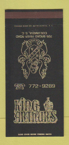 Matchbook Cover - King Arthur's Columbia SC 30 Strike