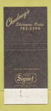 Matchbook Cover - Chadney's Sherman Oaks CA WEAR 30 Strike