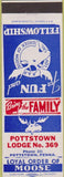 Matchbook Cover - Matchbook Cover Moose Lodge Pottsown PA