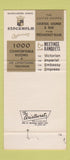 Matchbook Cover - Abbey Victoria Hotel New York City 30 Strike