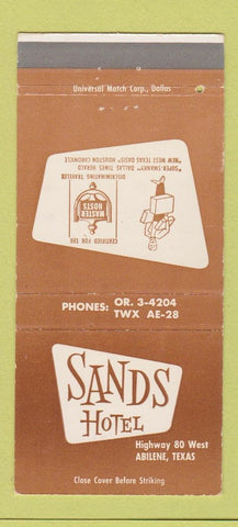 Matchbook Cover - Sands Hotel Abilene TX 30 Strike
