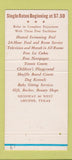 Matchbook Cover - Sands Hotel Abilene TX 30 Strike