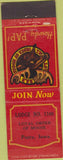 Matchbook Cover - Matchbook Cover Moose Lodge Perry IA WEAR