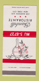 Matchbook Cover - Giambelli Ristorante New York City 30 Strike