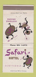Matchbook Cover - Safari Hotel Scottsdale AZ WEAR 30 Strike