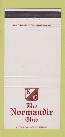 Matchbook Cover - Normandie Club Gardena CA WEAR 30 Strike