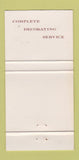 Matchbook Cover - Interiors by Shade Shop Akron OH WEAR 30 Strike