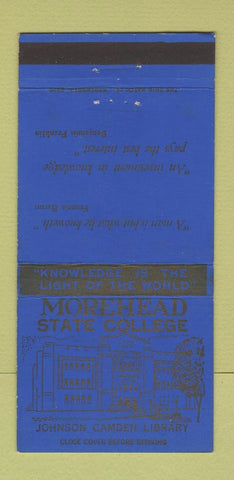 Matchbook Cover - Morehead State College KY WEAR 30 Strike