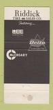 Matchbook Cover - Riddick Tire Sales Atlanta GA 30 Strike
