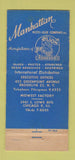 Matchbook Cover - Lion Brand Adhesives New York City WORN  30 Stick