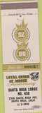 Matchbook Cover - Matchbook Cover Moose Lodge Santa Rosa CA