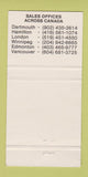 Matchbook Cover - Industrial Safety Shoes Mississauga ON 30 Strike