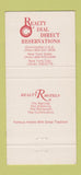 Matchbook Cover - Roosevelt Hotel New York City 30 Strike