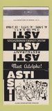 Matchbook Cover - Asti Restaurant New York City 30 Strike