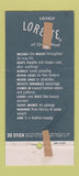 Matchbook Cover - Lorette by Milliken Wool Fabric WEAR 30 Stick