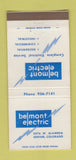 Matchbook Cover - Belmont Electric Denver Colorado 30 Strike