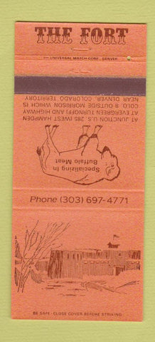 Matchbook Cover - The Fort Restaurant Golden Colorado 30 Strike