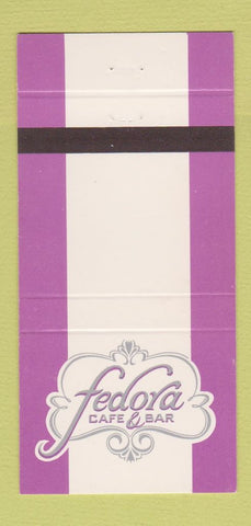 Matchbook Cover - Fedora Cafe Bar Kansas City MO 30 Strike