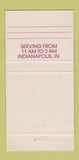 Matchbook Cover - Rick's Cafe Americain Indianapolis IN 30 Strike