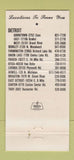 Matchbook Cover - Henderson Auto Glass Service Detroit MI 30 Strike