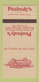 Matchbook Cover - Pebody's Birmingham MI 30 Strike