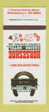 Matchbook Cover - Horseshoe Casino Casino Center MS Robinsonville 30 Strike