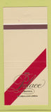 Matchbook Cover - The Palace Hotel Philadelphia PA 30 Strike