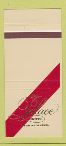 Matchbook Cover - The Palace Hotel Philadelphia PA 30 Strike