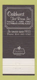 Matchbook Cover - Oakhurst Tea Room Somerset PA 30 Strike