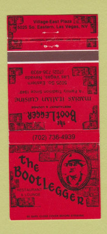 Matchbook Cover - The Bootlegger Restaurant Las Vegas NV 30 Strike