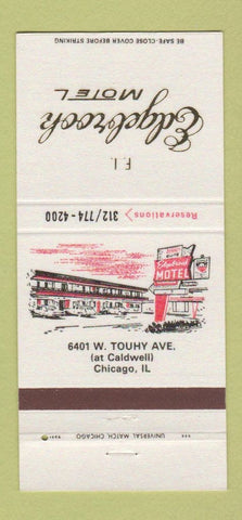 Matchbook Cover - Edgebrook Motel Chicago IL 30 Strike