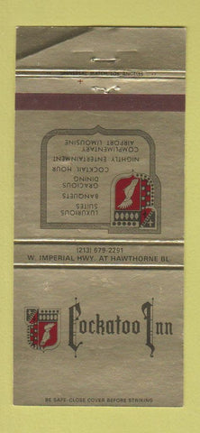 Matchbook Cover - Cockatoo Inn Hawthorne CA WEAR 30 Strike
