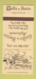 Matchbook Cover - Salla in Bocca Restaurant New York City 30 Strike