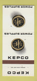 Matchbook Cover - Kepco Power Supplies Flushing NY 30 Strike